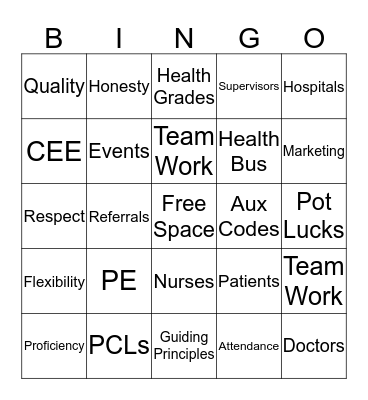 NCCM Bingo! Bingo Card