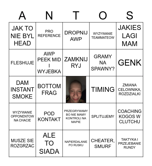 AntosBINGO!!!! Bingo Card