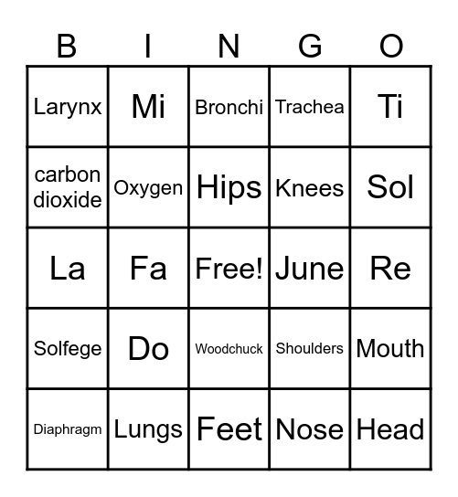 Yellow Belt Review Bingo Card