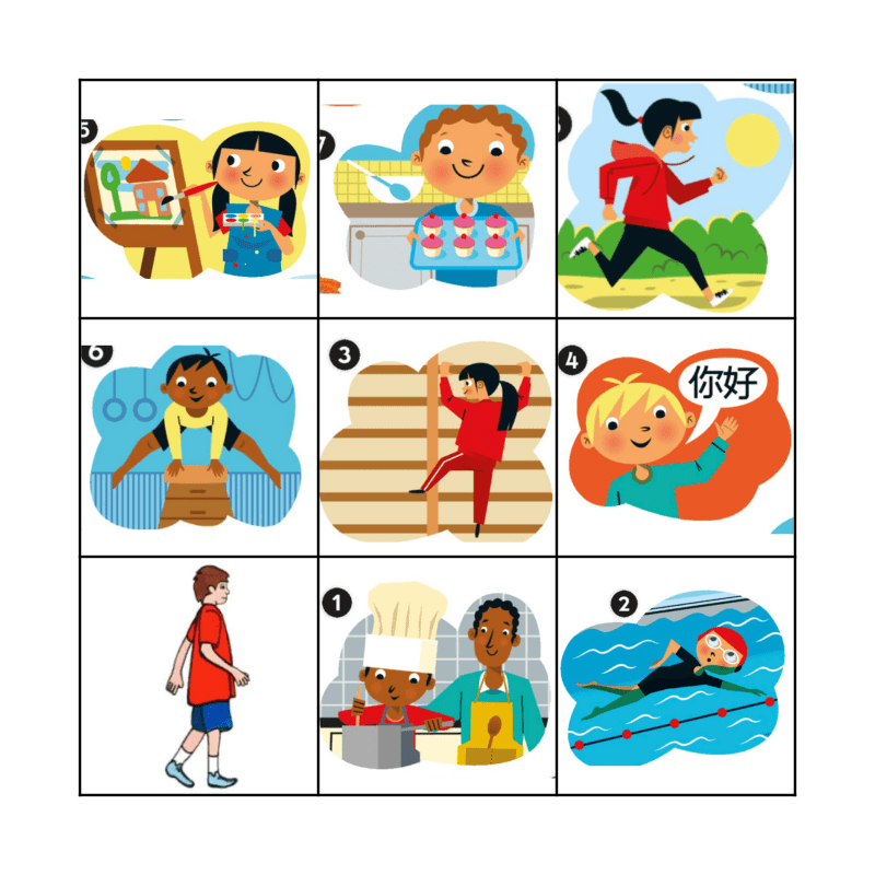 ACTIONS Bingo Card