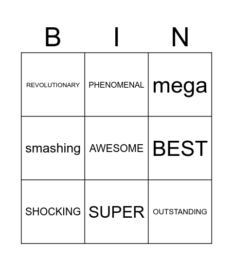 Design Bingo Card