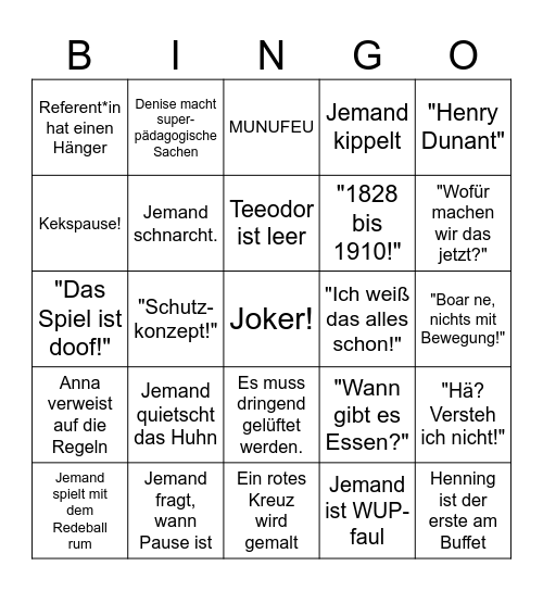 OWE 2024 Bingo Card