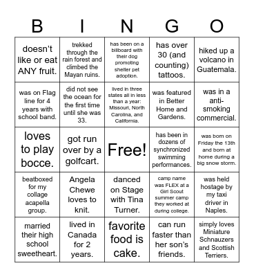 Coalition Bingo Card