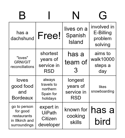 Belonging week 2024 Bingo Card