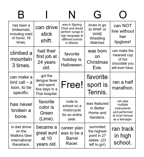 Coalition Bingo Card