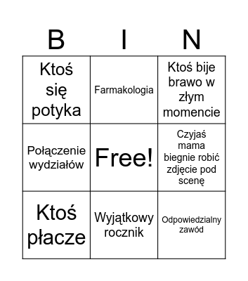Dyplomatorium Bingo Card