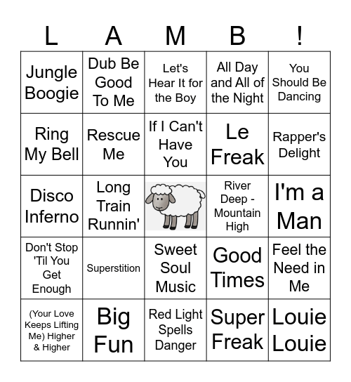 Round 2 - Oldies - Boogie Bingo @ The Bingo Card