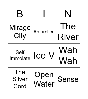 Omaha Bingo Card