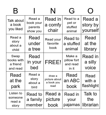 Literacy Lingo Bingo Card