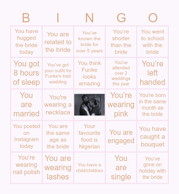 Funke's Bachelorette 2024 Bingo Card