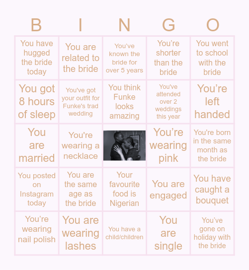 Funke's Bachelorette 2024 Bingo Card