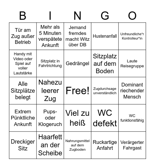 DBingo 3.0 Bingo Card