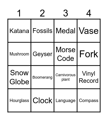 Infinite Craft Bingo 1 Bingo Card