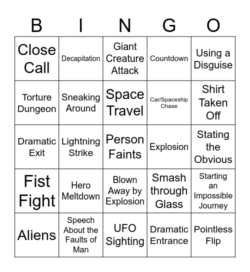 BINGOFLIX: Galaxy Quest (1999) Bingo Card