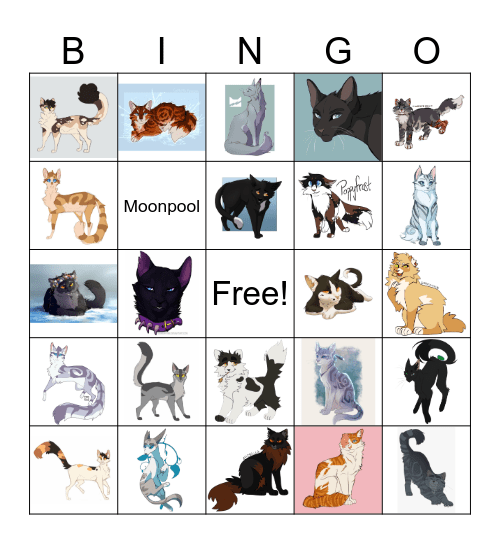 Warrior Cats Bingo Card