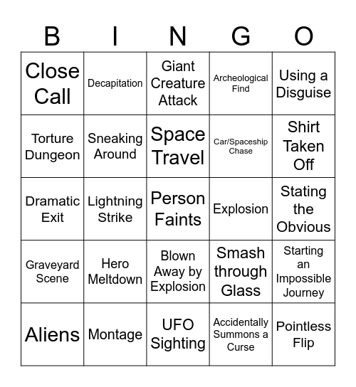 BINGOFLIX: Galaxy Quest (1999) Bingo Card