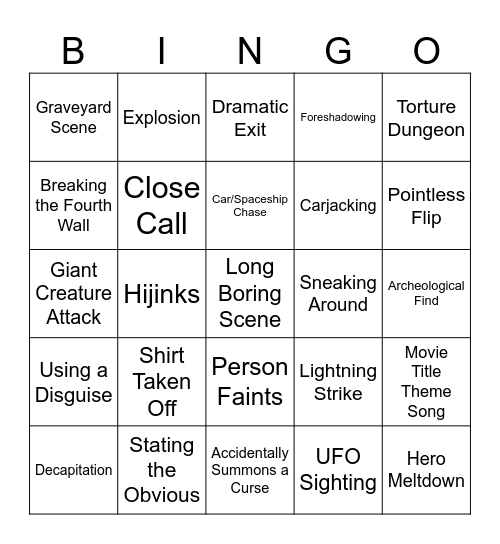 BINGOFLIX: Galaxy Quest (1999) Bingo Card