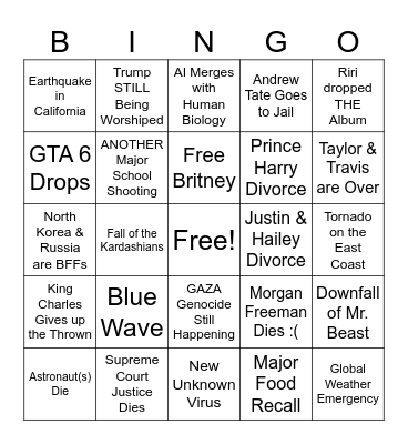 2025 BINGO 08/07/204 Bingo Card