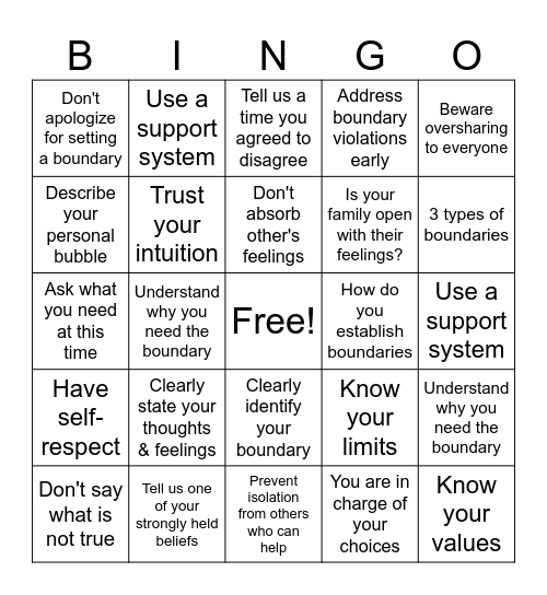 Bingo Card