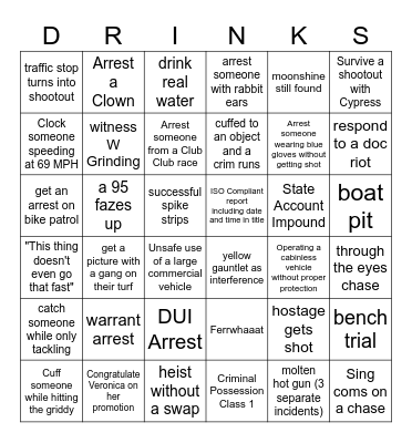 PD BINGO Card