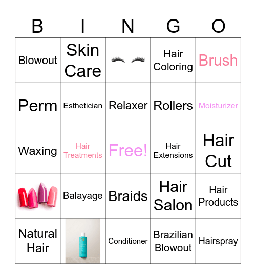 Beauty Bingo Card