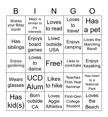LS Advisor/Ambassador BINGO Card