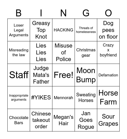 Fetal Attraction! Bingo Card