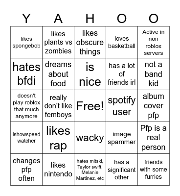 Street's Disciple Bingo Card