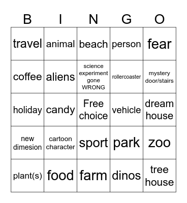 drawing bingo Card