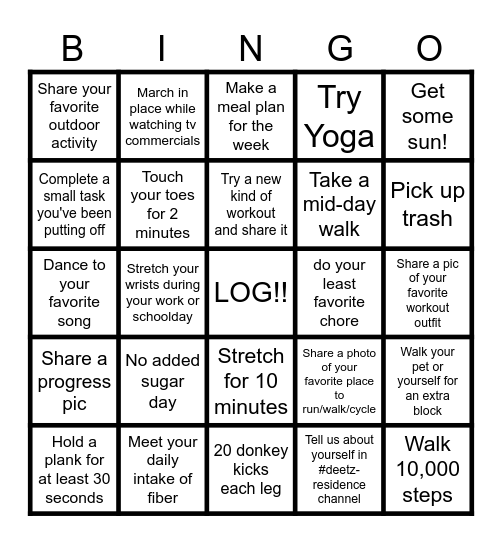 Haunted Bingo W1 Bingo Card