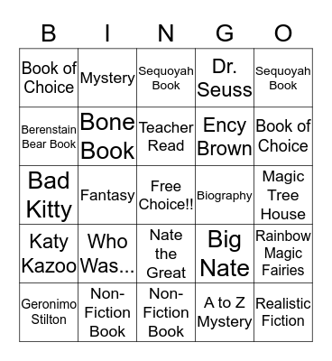 READO!!!! Bingo Card