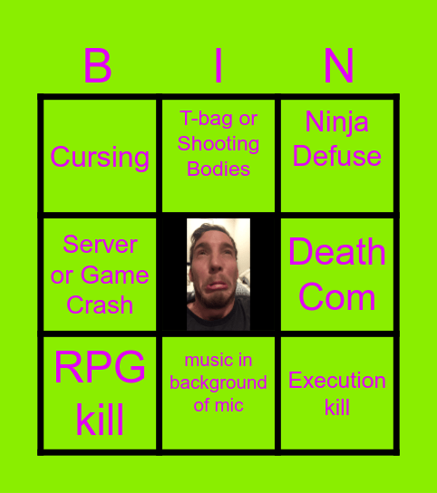 Call Of Duty Search And Destroy Bingo Card