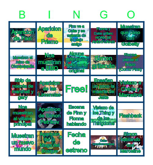 TRAILER DE FIONNA Y CAKE TEMPORADA 2 Bingo Card