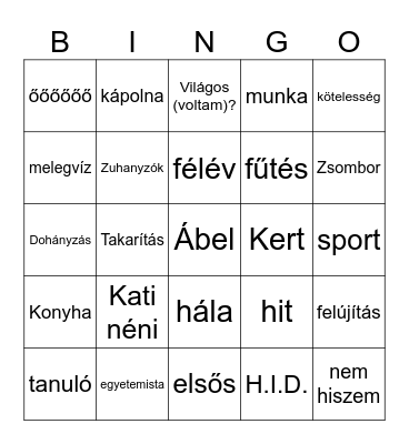 Koligyűlés Bingo 2024-5/1 Bingo Card