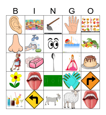 Word-picture bingo Card