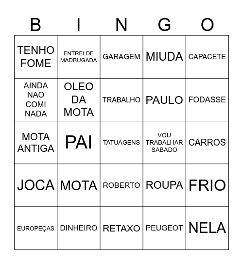 BINGO LEO Bingo Card