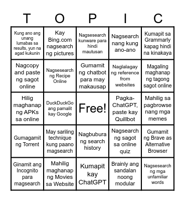 EMP.TECH. BINGO - Educ. Edition Bingo Card