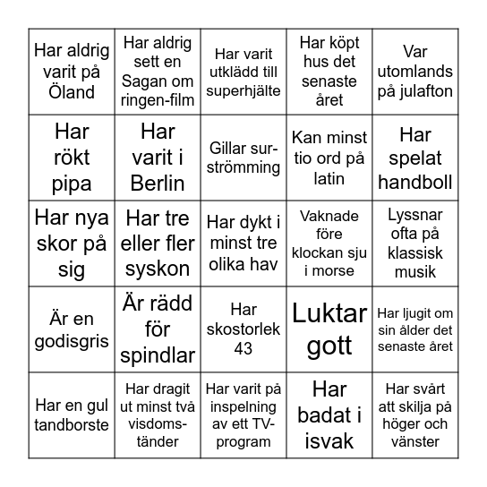 Mingelbingo Card