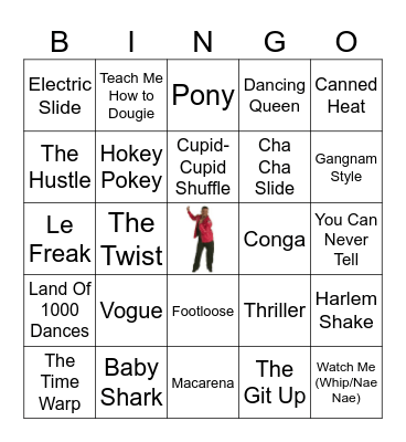 I GOTTA DANCE!! Bingo Card