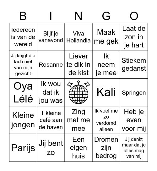 HOLLANDSE BINGO 🌷🇳🇱 Bingo Card