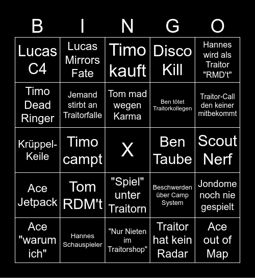 SH4RK5 TTT Bingo Card