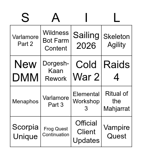 Summer Summit 2024 Bingo Card