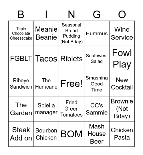 Bingo Card