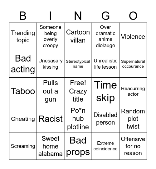 Tomorrows teachings Bingo Card