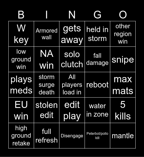 FNCS Global Bingo Card