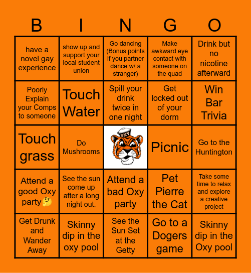 Senior Szn Bingo Card