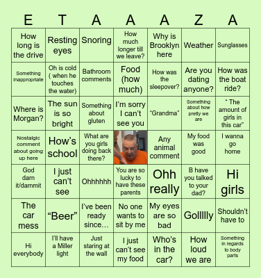 Papas bingo Card