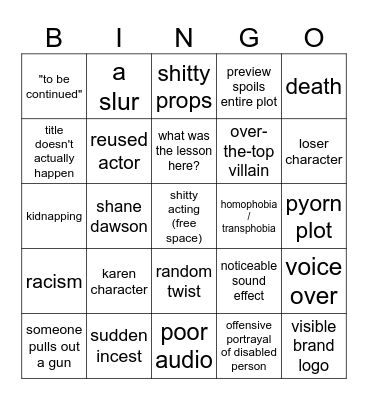 tomorrows teachings Bingo Card