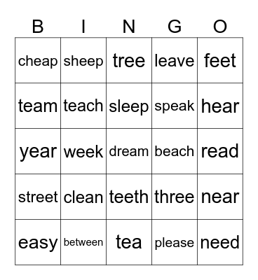 Unit 7 Bingo Card