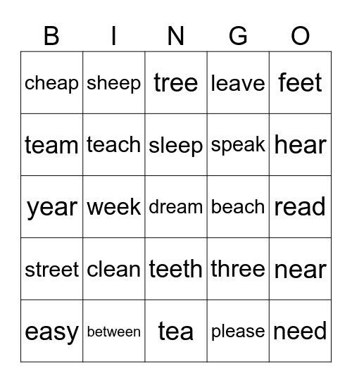 Unit 7 Bingo Card